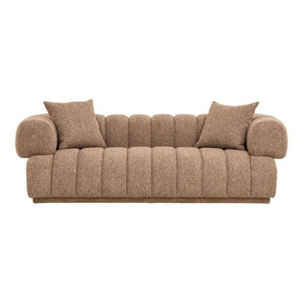 Aurora Sofa Mit 2 Kissen braun.