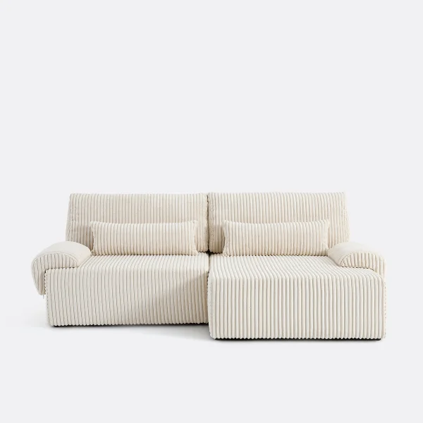 Ausziehbares Ecksofa Aus Cord Xl Maona