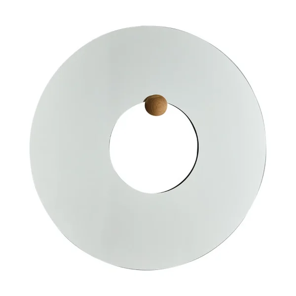 AYTM Castellum Wandspiegel Ø80 cm Clear-oiled oak