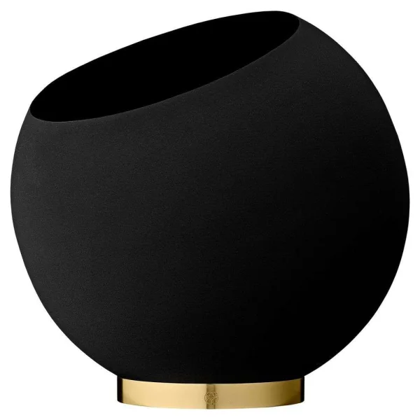 AYTM - Globe Pflanzentopf Ø37xH32,3 Black/Gold