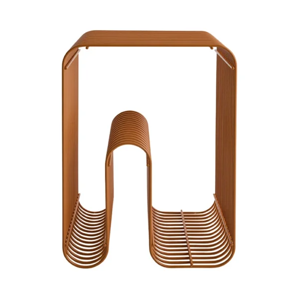 AYTM - Hocker Curva, amber, Stahl, 32 cm lang