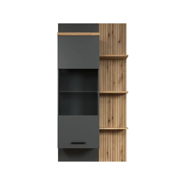Baggio Regal 1 Tür, 3 Regale Antracit.