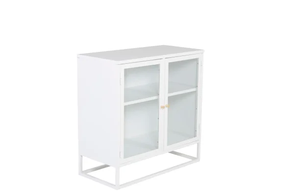 Bakal Sideboard 2 Glastüren, 2 Ablagen, weiss.