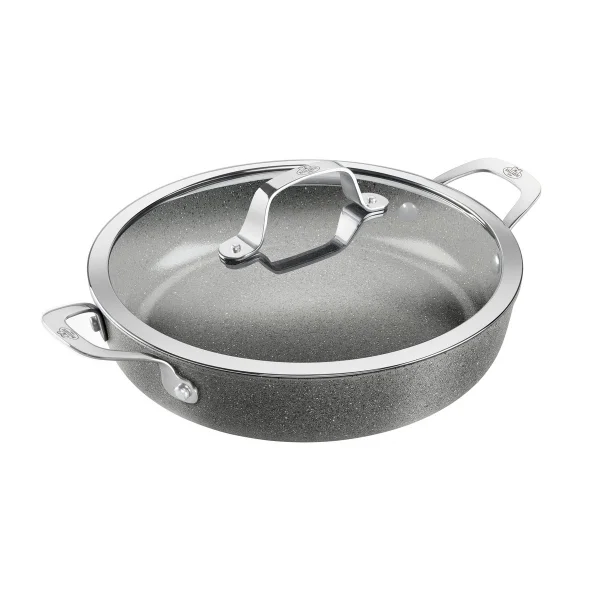 Ballarini Salina Ceramic Granit Servierpfanne mit Glasdeckel 28 cm