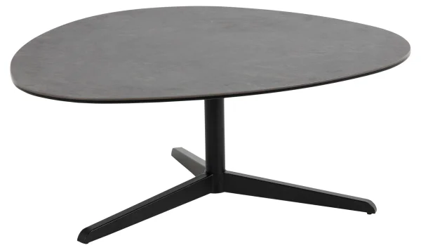 Barnsley Couchtisch 95 x 100 cm Glas Schwarz.