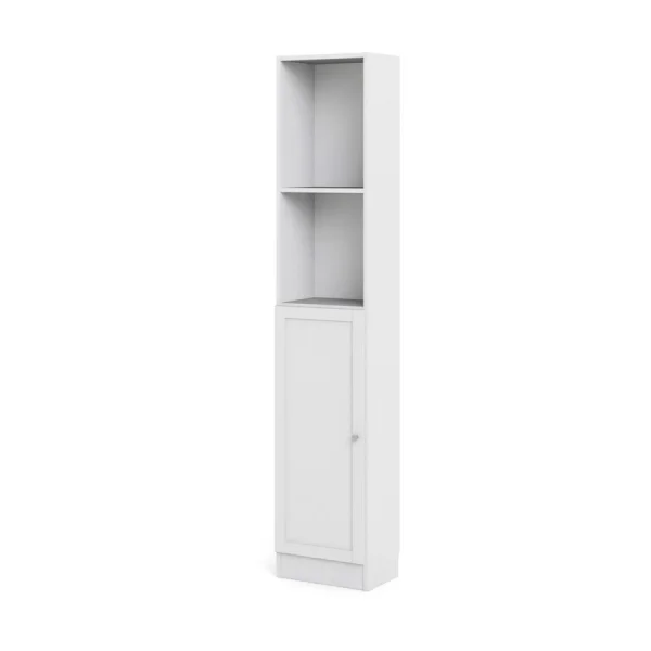 Base Regal 1 Ablage und 1 Tür weiss.