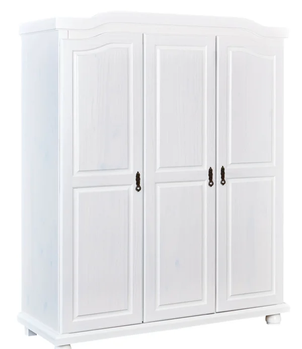 Basil Kleiderschrank 3 Türen weiss.