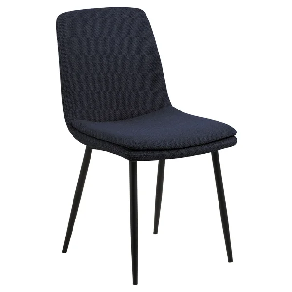 Becca Esszimmerstuhl Stoff blau.
