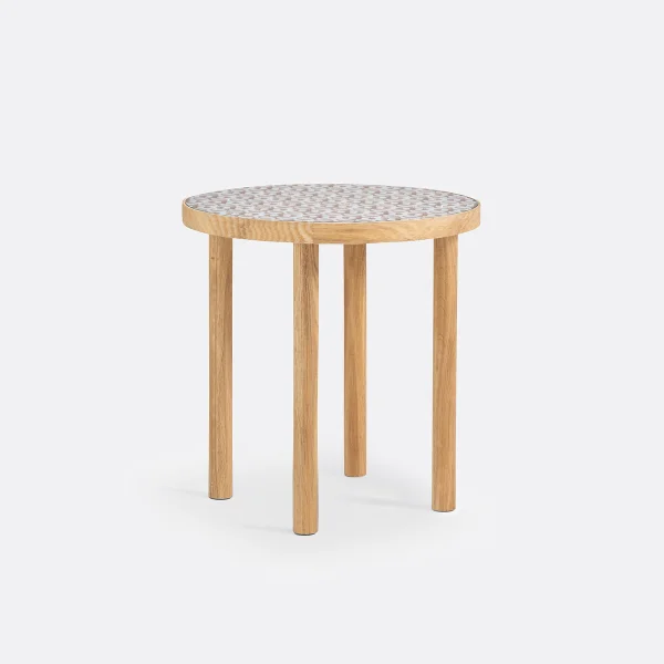 Beistelltisch Bogen, Mdf Und Glas