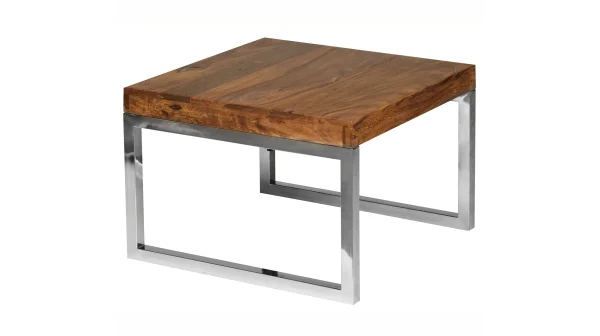 Beistelltisch Sheesham massiv gebeizt - quadratisch - 45 x 45 cm - GRETE