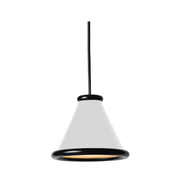 Belid - Belle Pendelleuchte Ø15 Glossy White/Glossy Black