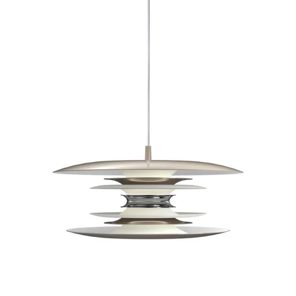 Belid - Diablo Pendelleuchte, Ø 40 cm, greige, Metall, E14