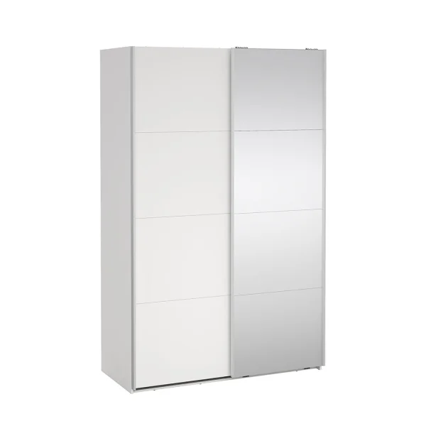 Bergamo Schiebetürenschrank 2 Türen 140x220cm weiß.