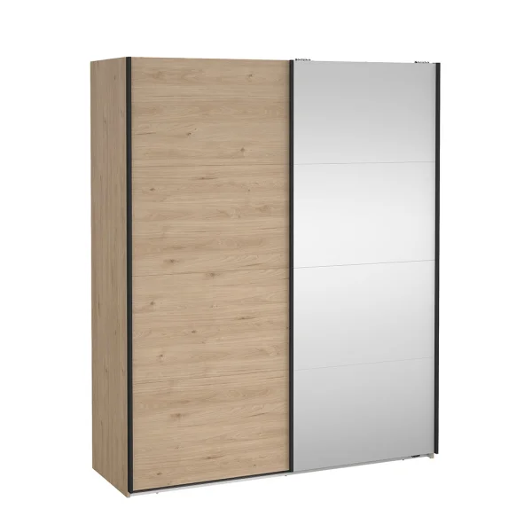 Bergamo Schiebetürenschrank 2 Türen 180x220cm Eiche Dekor.