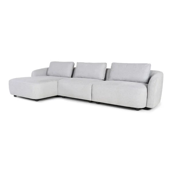 Bergen 2-Sitzer Sofa linksdrehend hellgrau.