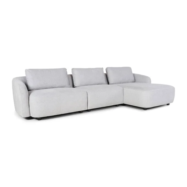 Bergen 2-Sitzer Sofa rechtsdrehend hellgrau.