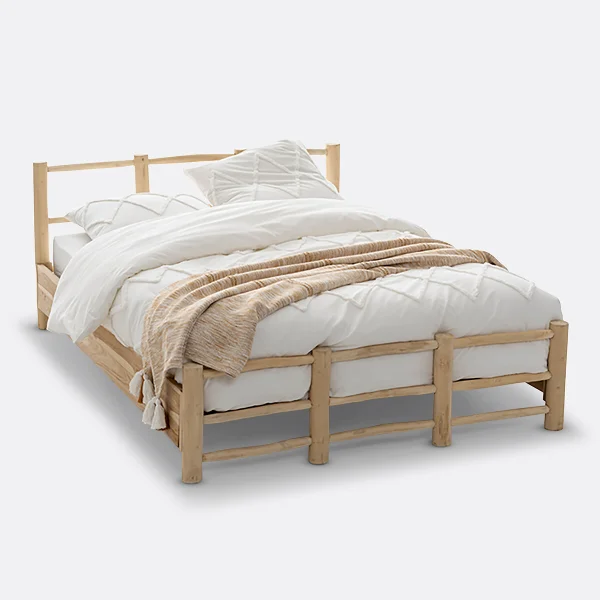 Bett Ghada, Teakholz Massiv
