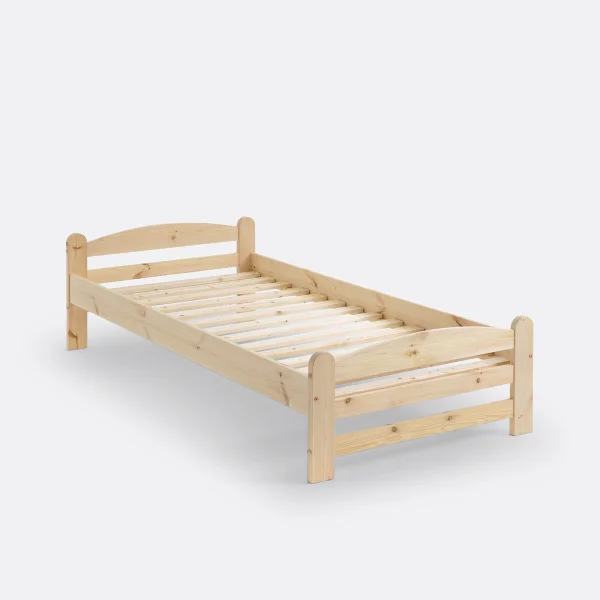 Bett Loan Mit Lattenrost, Kiefer Massiv 90 x 190 cm