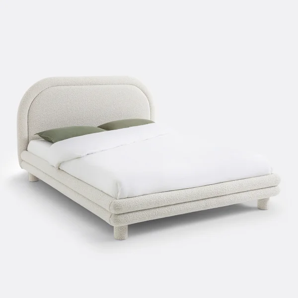 Bett Mendosa Mit Lattenrost, Bouclé