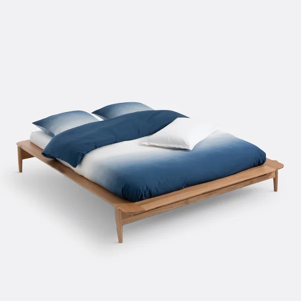 Bett Mit Lattenrost Jucca, Eiche Massiv