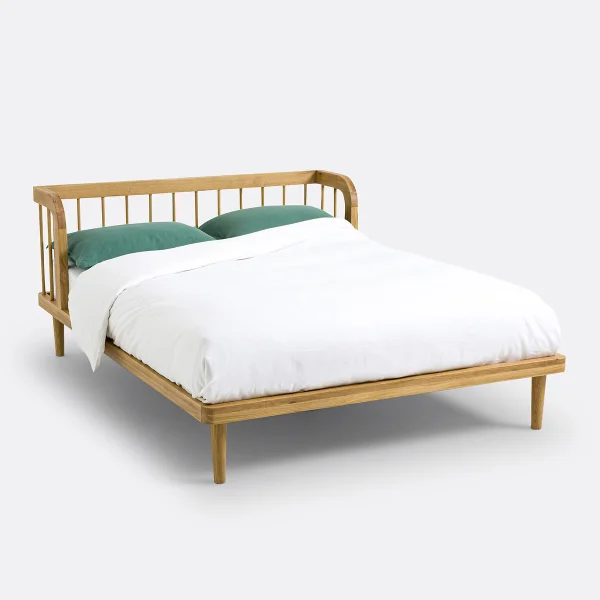 Bett Mit Lattenrost Matea, Eiche Massiv