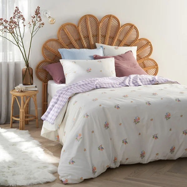 Bettbezug Hollyhill, Bestickt, Baumwollperkal 240 x 220 cm