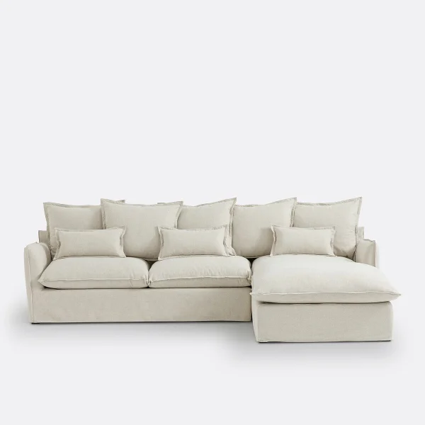 Bezug Für Ecksofa Odna Aus Polyester, Récamiere Rechts