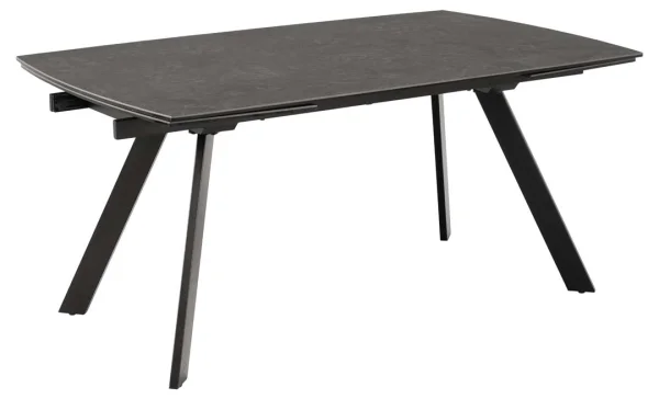 Blackburn Esstisch 97x160/240cm inkl. Zusatzplatten schwarz.