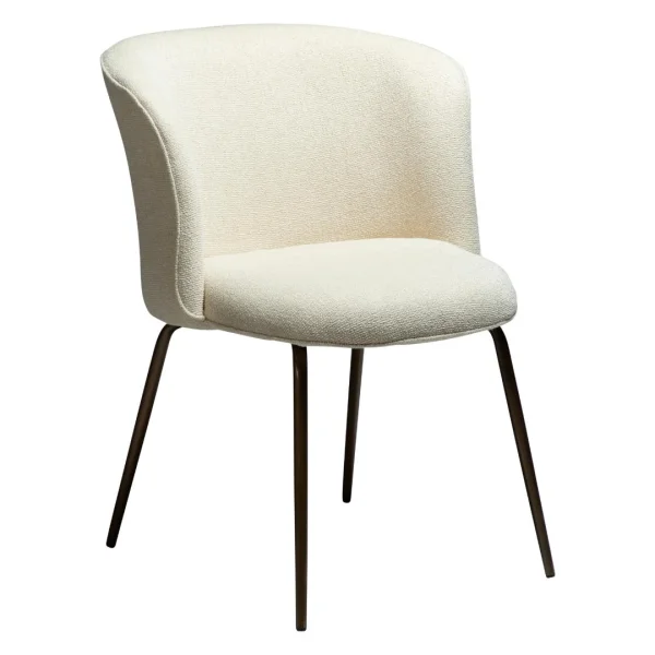 Bliss Esszimmerstuhl Bouclé offwhite.