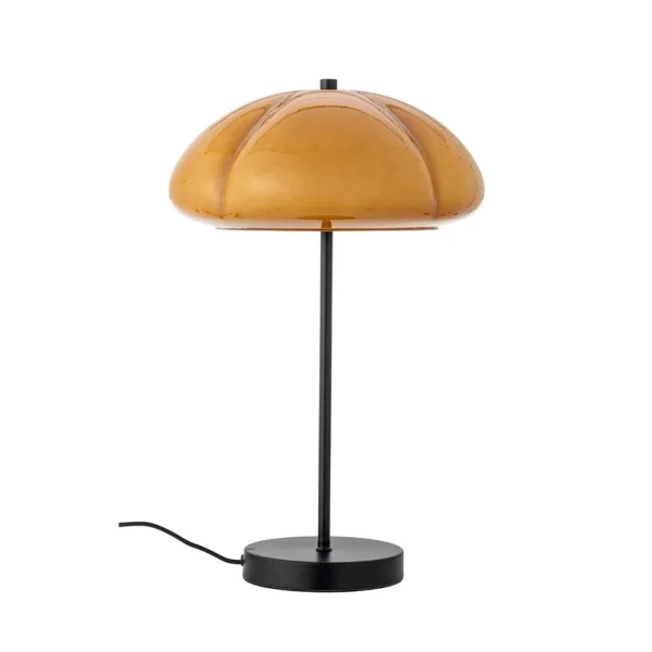 Bloomingville - Kinoko Tischleuchte, Glas, gelb