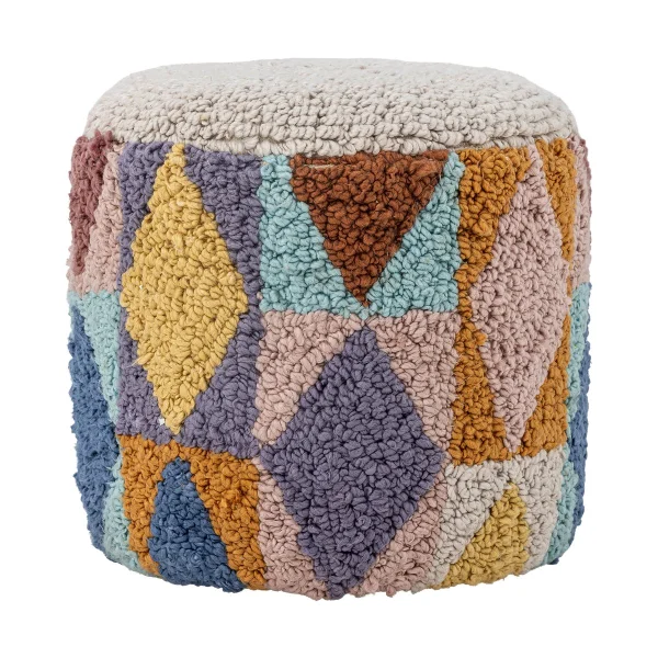 Bloomingville Miaki Pouf 30xØ30 cm Grau