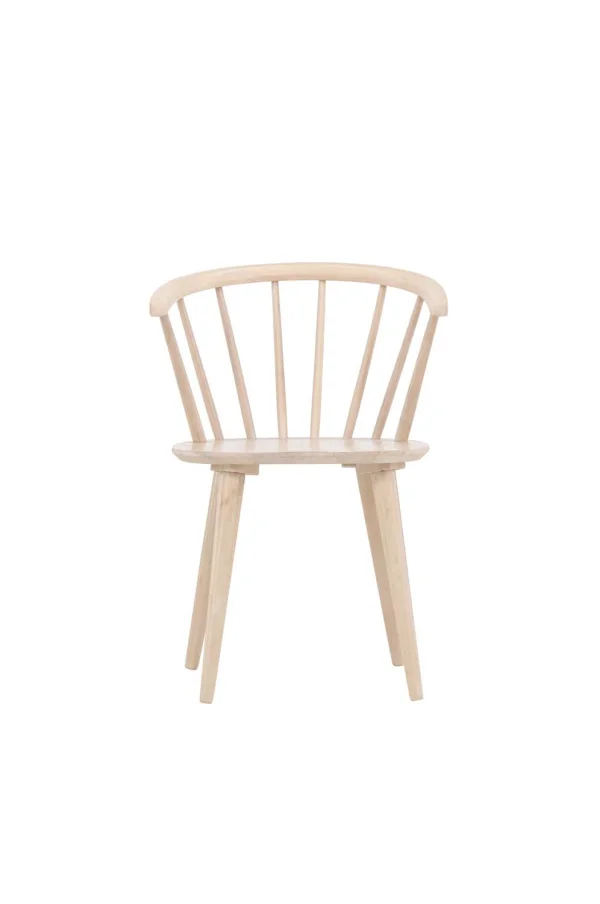 Bobby Esszimmerstuhl mit Armlehne Holz whitewash.