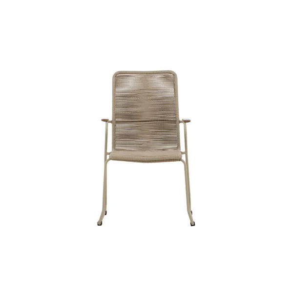 Bois Gartenstuhl beige.
