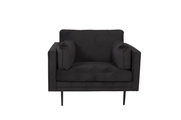 Boom II Sessel Velour schwarz.