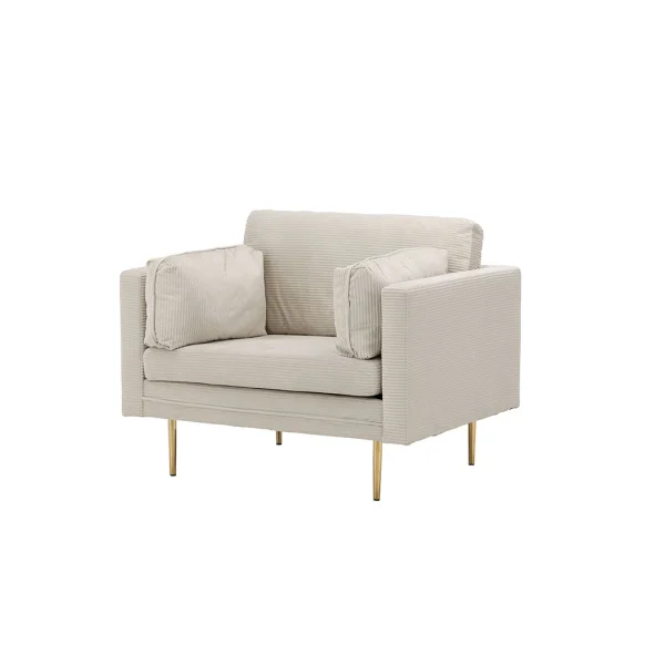 Boom Sessel Samt beige.