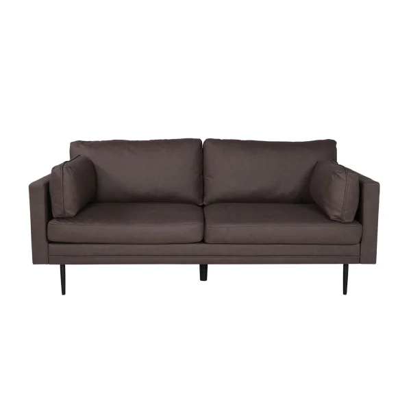 Boom Sofa 3 Personen Kunstleder braun.