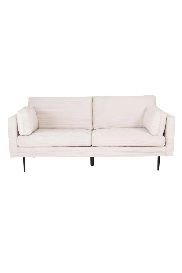 Boom Sofa 3 Personen Samt hell beige.