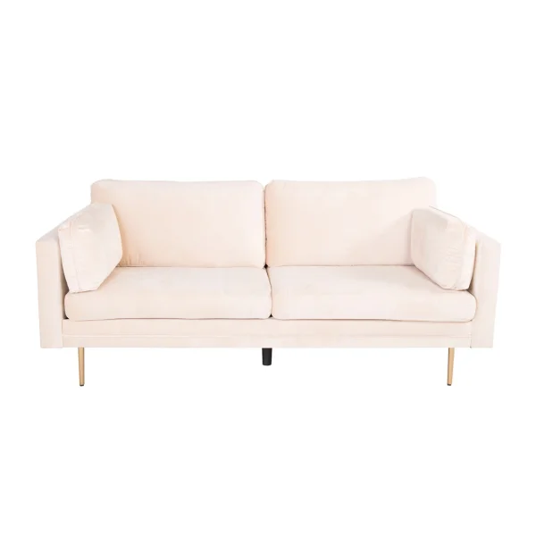 Boom Sofa 3 Personen velour beige.