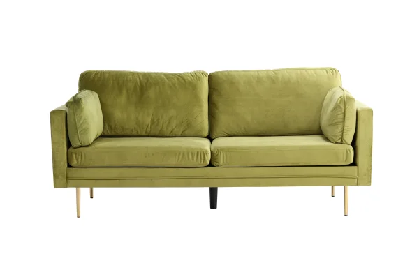 Boom Sofa 3 Personen velour grün.