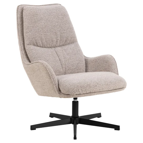 Bosley Sessel Lounge-Sessel Bouclé beige.