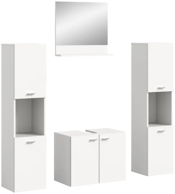 Boston Badmöbelset B11 weiß.