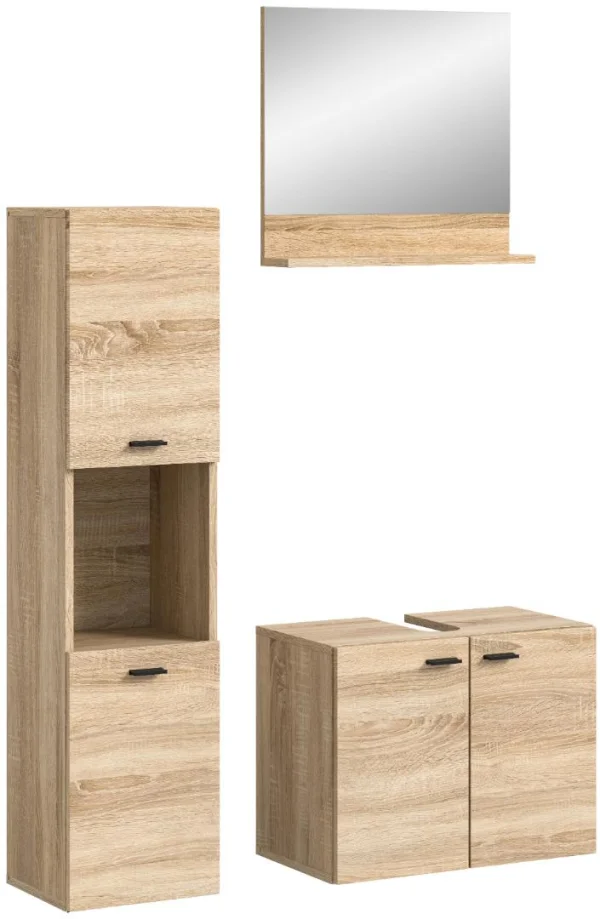 Boston Badmöbelset B4 Eiche Dekor.
