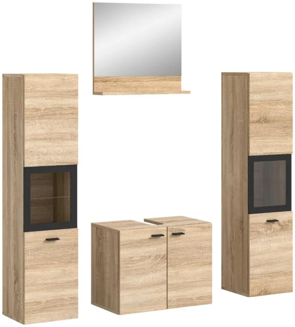 Boston Badmöbelset B7 Eiche Dekor.