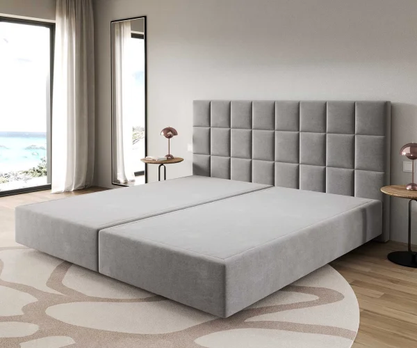 Boxspringgestell Dream-Fine Mikrofaser Grau 200x200 cm