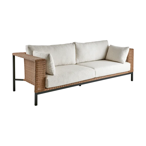 Brafab Shell Sofa Teddy rice-schwarz