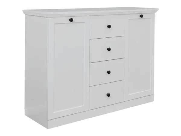 Brax Sideboard 2 Türen und 4 Schubladen, weiss.
