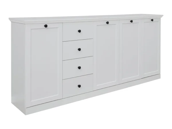 Brax Sideboard 4 Türen und 4 Schubladen, weiss.
