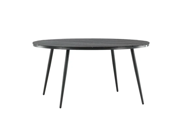 Break Esstisch Ø150cm schwarz.