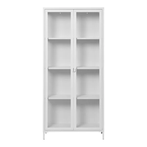 Brisbane Vitrinenschrank Weiß.