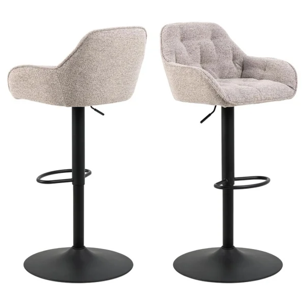 Brooke Barhocker Drehfunktion, Gaszylinder, beige.